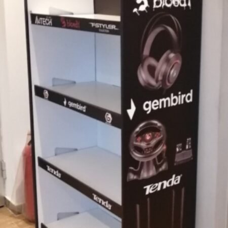 Gembird Reklamna polica 80cm(sirina) 40cm(dubina) 160/180cm(visina)