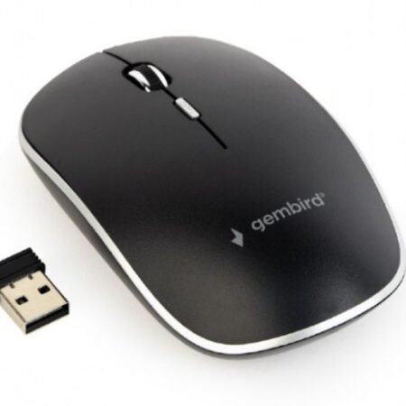 MUSW-4BS-01 Gembird Necujni bezicni mis 2,4GHz opticki USB 800-1600Dpi black 115mm