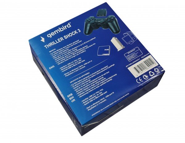 JPD-THRILLERSHOCK 3 ** Gembird Bezicni gamepad sa dvostrukom vibracijom, PS2 / PS3 / PC (737) - Slika 4