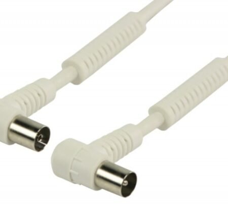 x-VLSP40120W200 Antenski koaksijalni kabl musko-zenski, 120dB, konektori pod uglom, 20m Beli