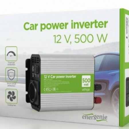 EG-PWC500-01 Gembird 12V Auto inverter DC/AC 500W+USB port