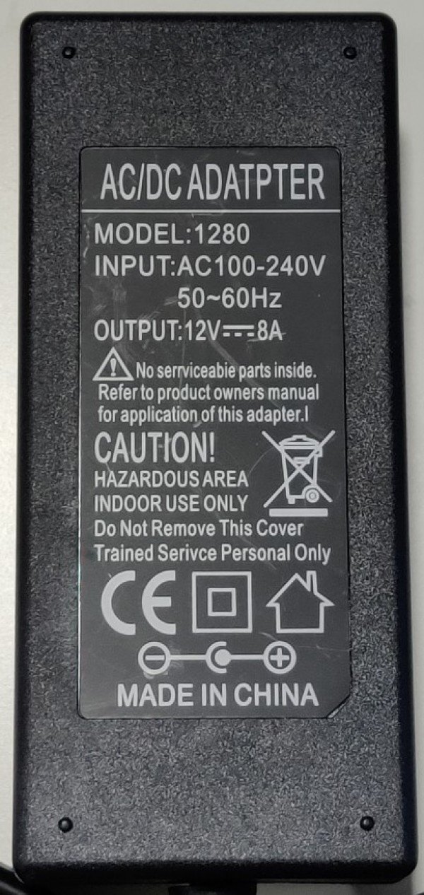 NPA-AC49 ** Gembird punjac 12v/8A 96W, 1m kabl sa uzemljenjem, Coper napajanje, DC 5.5x2.1mm CE(799) - Slika 3