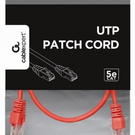 PP12-0.25M/R Gembird Mrezni kabl, CAT5e UTP Patch cord 0.25m red