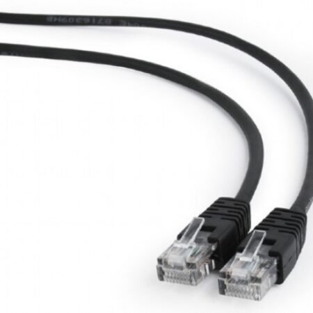 PP12-1M/BK Gembird mrezni kabl, CAT5e UTP Patch cord1m, black