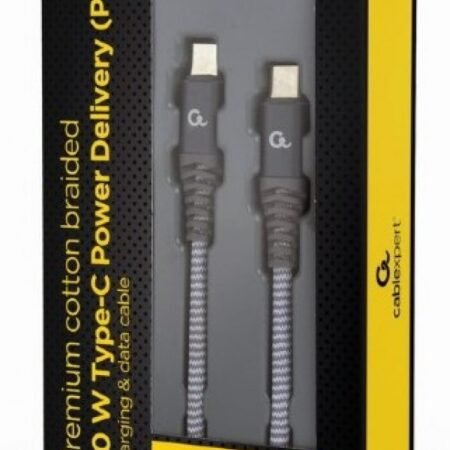 CC-USB2B-CMCM60-1.5M Gembird 60W Type-C Power Delivery (PD) premium charging & data cable, 1.5m