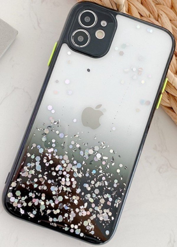 MCTK6-SAMSUNG S20 Plus * Furtrola 3D Sparkling star silicone Black (89) - Slika 2