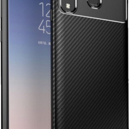 MCTK74-HUAWEI Y6p * Futrola Carbon Fiber Silicone Black (139)