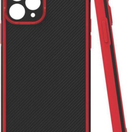 MCTR82-XIAOMI Redmi Note 10 Pro * Textured Armor Silicone Red (79)