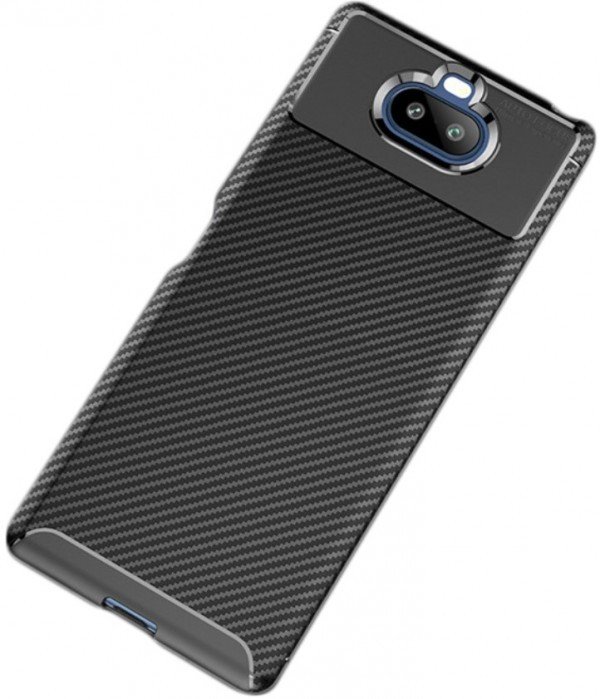 MCTK74-SAMSUNG S21 Ultra * Futrola Carbon Fiber Silicone Black (139)