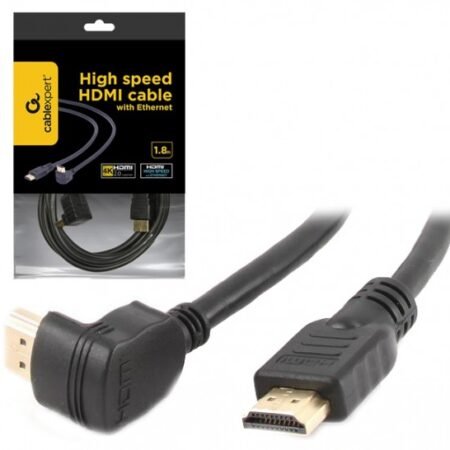 CC-HDMI490-6 Gembird HDMI kabl 4K UHD, Ethernet, konektor pod uglom 90 stepeni 1,8m