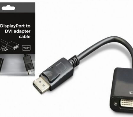 A-DPM-DVIF-002 Gembird DisplayPort to DVI adapter cable, black