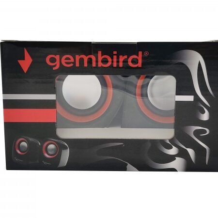SPK-107 ** Gembird Stereo zvucnici Orange/Black, 2 x 3W RMS USB pwr, 3.5mm kutija sa prozorom (379)