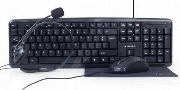 KBS-UO4-01 Gembird 4-in-1 office set, tastatura, slusalice, mis i podloga - Slika 4