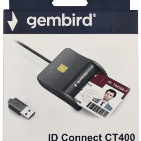 CRDR-CT400 ** Gembird Smart card reader USB 2.0 Citac za licne karte, saobracajne, bankarske (599)