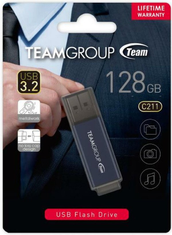 TeamGroup 128GB C211 USB Flash memorija 3.2 BLUE TC2113128GL01 - Slika 4