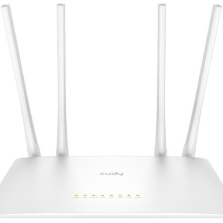 Cudy WR1200 AC1200 Dual Band 2.4+5Ghz Wi-Fi Ruter 1W/4LAN 10/100Mbps, 4x5dBi GUEST/WPS/DDNS