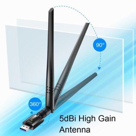 Cudy WU1400 AC1300 Wi-Fi USB 3.0 Adapter,2.4+5Ghz,5dBi high gain detach.antenna,AP(Alt.U1,U6)