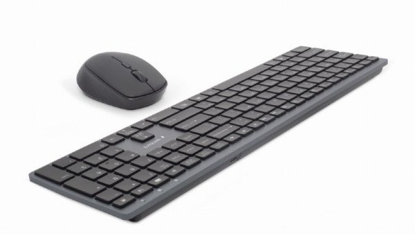 KBS-ECLIPSE-M500 Gembird Backlight Pro Business Slim wireless desktop set, US layout, black - Slika 2