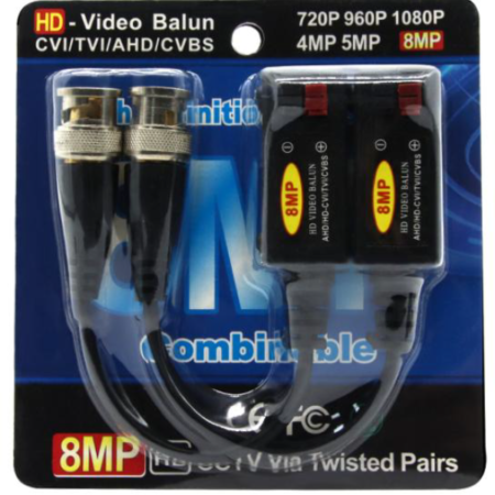 BALUN-CA10 Gembird BNC pasivni video balun do 8 megapiksela cena je za Par