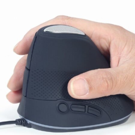 MUS-ERGO-03 Gembird Ergonomic Opticki mis 3600Dpi 6-button black 105mm USB