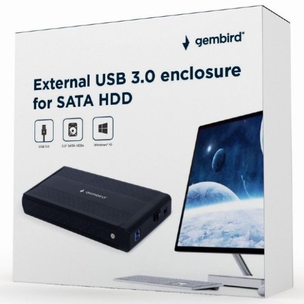 EE3-U3S-3 Gembird USB 3.0 Externo kuciste za 3.5 SATA hard diskove - Slika 3