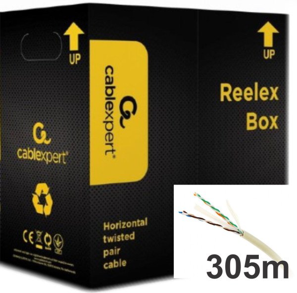 UPC-6004SE-L Gembird UTP cat.6 Indoor licnasti CCA, ECA, kotur 305m - Slika 3