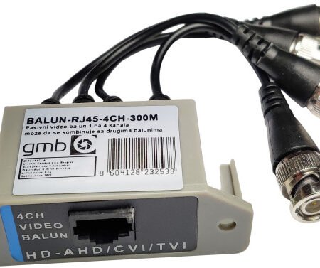 BALUN RJ45-4CH-300M Gembird balun za 4 kamere (AHD/CVI/TVI) do 5 megapiksela cena za komad
