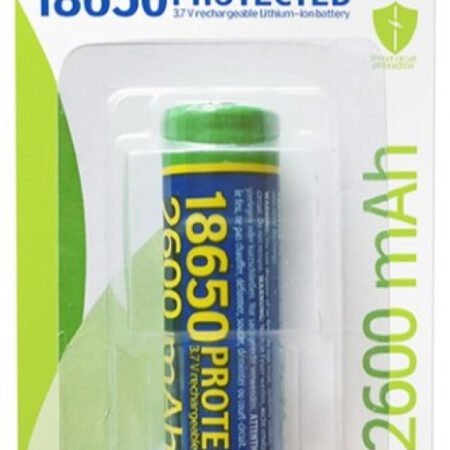 EG-BA-18650/2600 ENERGENIE Lithium-ion 18650 battery, protected, 2600 mAh