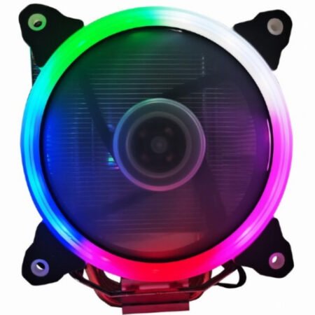 CPU-HURACAN-ARGB-X130 Gembird LED  UNI kuler 150W 120mm.Fan +/-1600rpm 26dBa LGA 775/115x/1200/AMD
