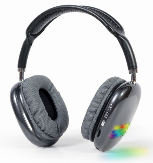 BHP-LED-02-BK Gembird Bluetooth stereo Slusalice sa mikrofonom Bt V5.0 400mAh/32Ohm, 2h Li-ion Crne - Slika 3