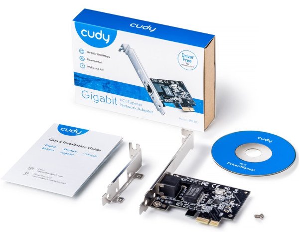 Cudy PE10 GIGABIT ETHERNET PCI-Express CARD 10/100/1000 (alt. NIC-GX1) - Slika 2