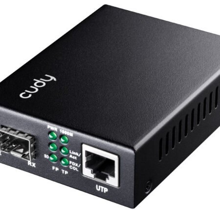 Cudy MC220 Gigabit Ethernet Media Converter 10/100/1000M SFP Slot to 10/100/1000M RJ-45