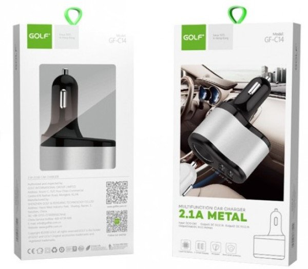 Auto Punjac 2x Usb + Uticnica Golf GF-C14 - Slika 2
