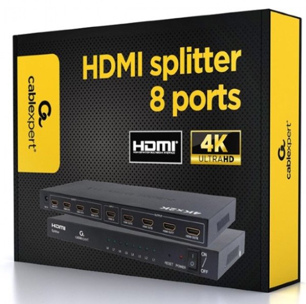 DSP-8PH4-03 Gembird HDMI spliter aktivni, 1 na 8 port-a - Slika 2