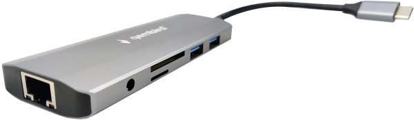A-CM-COMBO9-03 ** Gembird USB Type-C 9in1 multi-port adapter USB-C+HUB+HDMI+PD+card+RJ45 Gbit (2159) - Slika 2