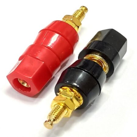 Konektor za zvucnike, pozlaceni crveni i crni
