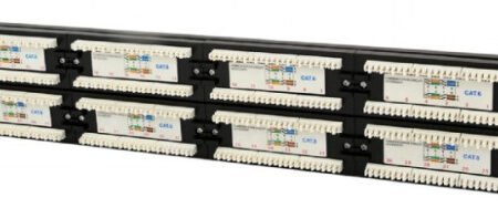 NPP-C648CM-001 Gembird Cat.6 48 port patch panel with rear cable management