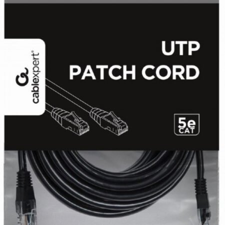 PP12-10M/BK Gembird Mrezni kabl, CAT5e UTP Patch cord 10m black