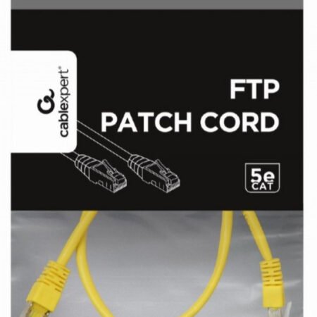 PP22-0.5M/Y Gembird Mrezni kabl FTP Cat5e Patch cord, 0.5m yellow