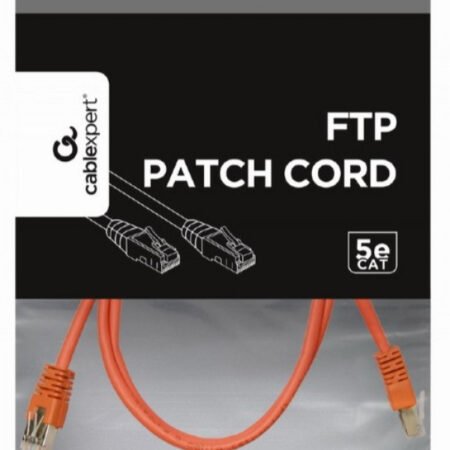 PP22-1M/R Gembird Mrezni kabl FTP Cat5e Patch cord, 1m red
