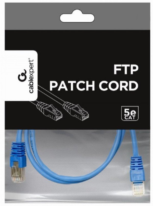 PP22-1M/B * Gembird Mrezni kabl FTP Cat5e Patch cord, 1m blue - Slika 3