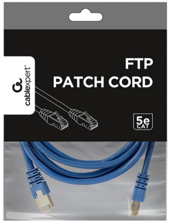 PP22-2M/B * Gembird Mrezni kabl FTP Cat5e Patch cord, 2m blue - Slika 3
