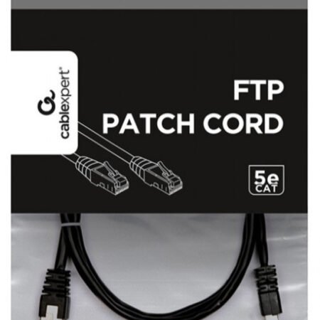 PP22-0.5M/BK Gembird Mrezni kabl FTP Cat5e Patch cord, 0.5m black