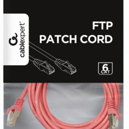PP6-3M/RO Gembird Mrezni kabl,CAT6 FTP Patch cord 3m pink
