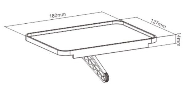 Polica za AV uredjaje na tv-u Ketzz NAV-K91 18x12.7x4.7cm - Slika 2