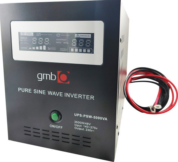 UPS-PSW-5000VA GMB LONG, cist sinusni pretvarac sa produzenom autonomijom 3500W-220V/48V - Slika 2
