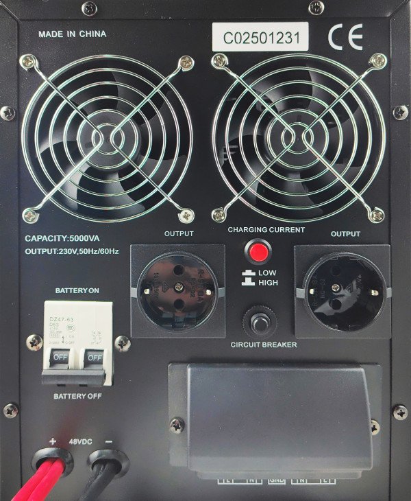 UPS-PSW-5000VA GMB LONG, cist sinusni pretvarac sa produzenom autonomijom 3500W-220V/48V