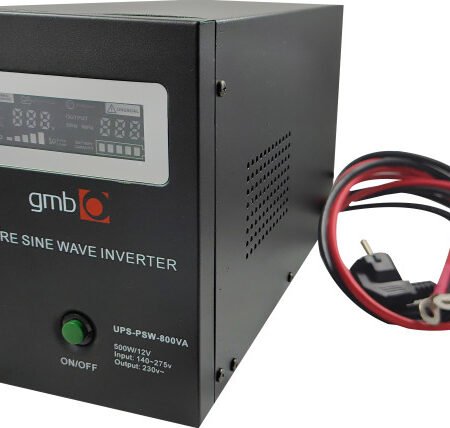 UPS-PSW-800VA GMB LONG, cist sinusni pretvarac sa produzenom autonomijom 500W-220V/12V
