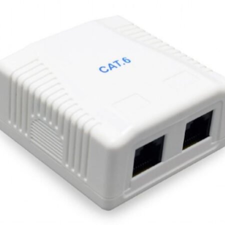 NCAC-2U6-01 Gembird CAT6 UTP 2-port kutija za površinsku montažu za RJ45