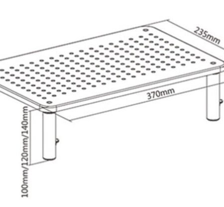 MS-TABLE-01 Gembird Podesivo postolje za monitor 370x235x120mm